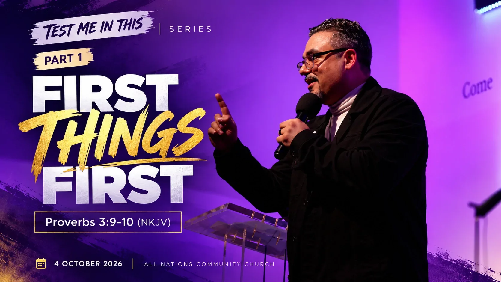 First Things First
