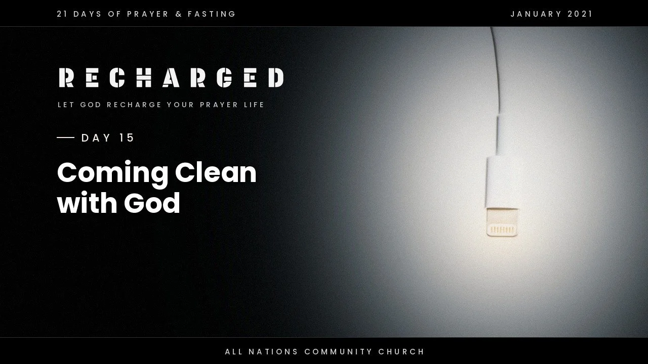 Day 15: Coming Clean with God