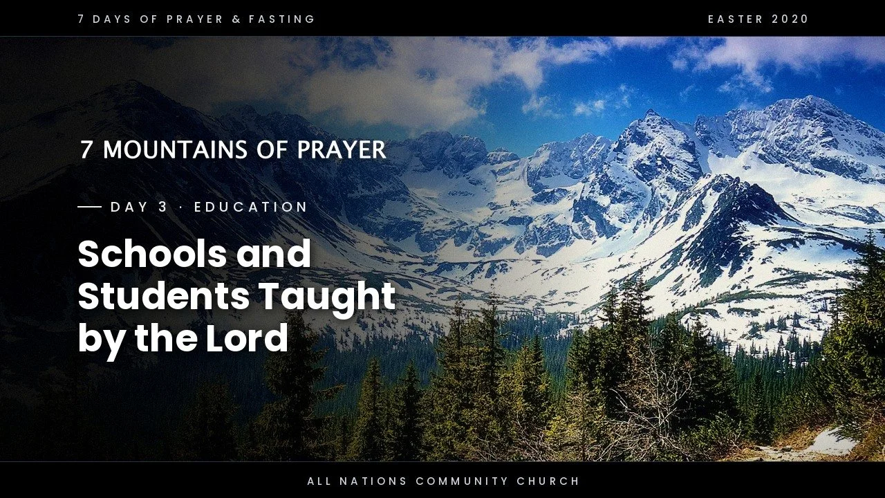 Day 3: Schools and Students Taught by the Lord