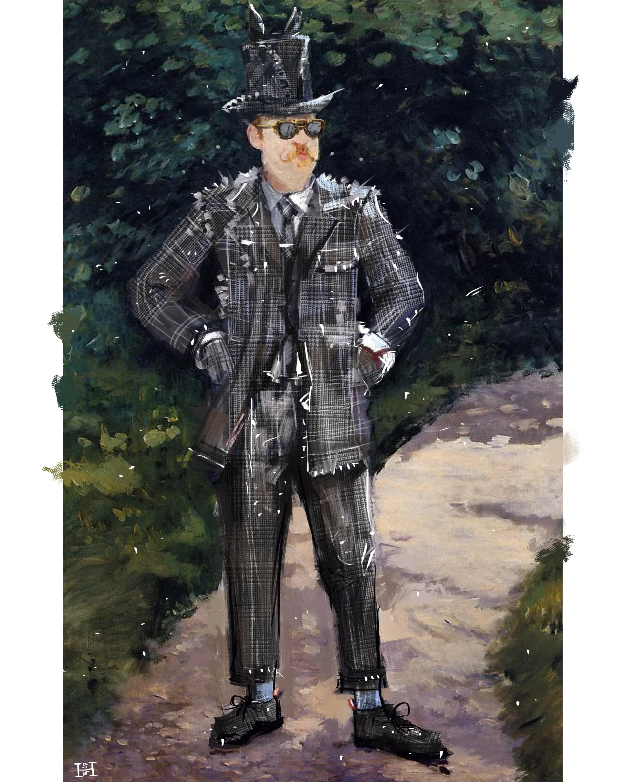 Sartorial Painting No.59 Illustrator #kazuohozumi #穂積和夫 일본 할아버지가 원래 59인데 바꿔드려야할듯 2000.jpg