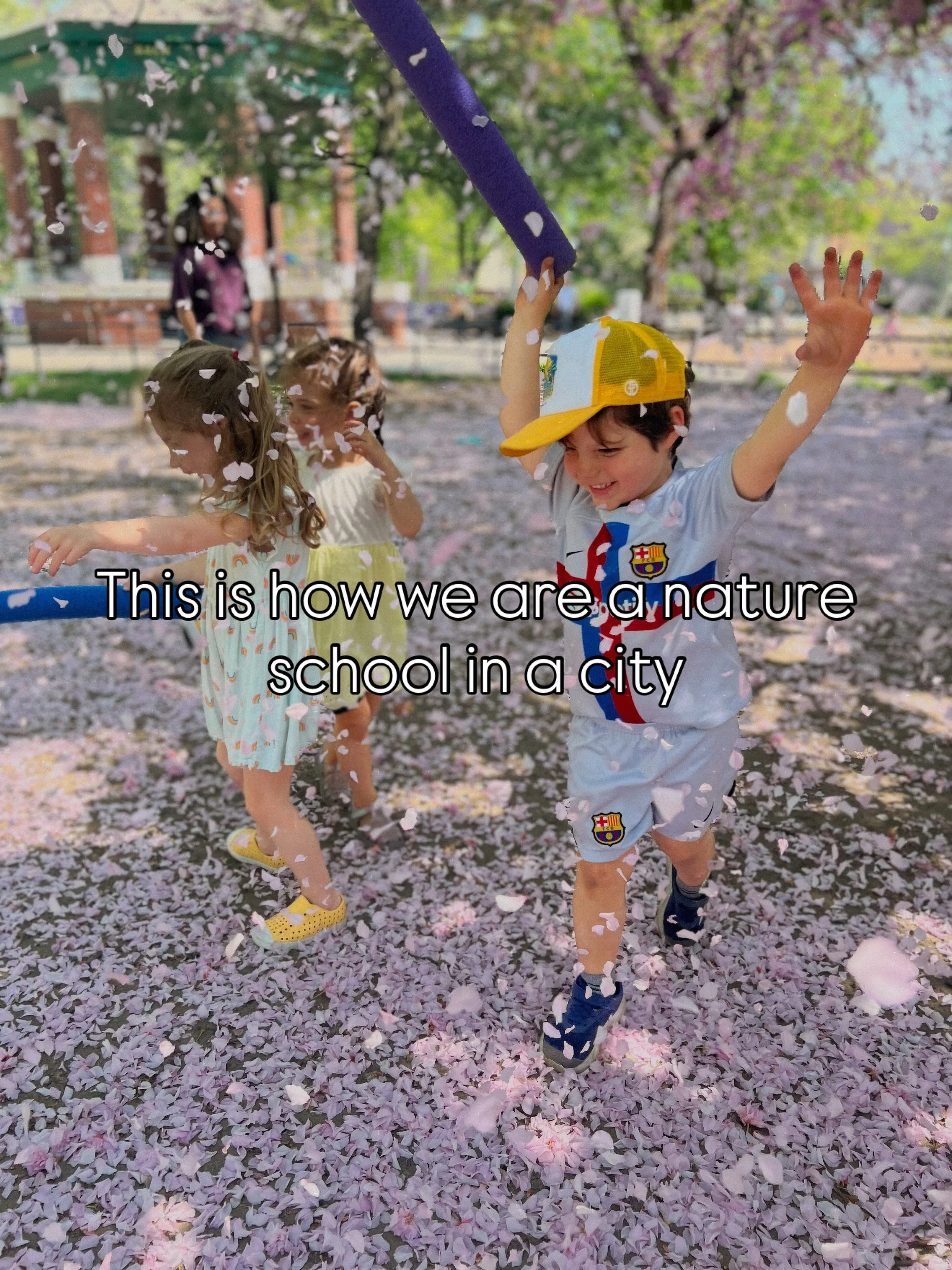 One of the foundations of Hugs and Bugs Club is fostering a connection to nature. This is why we spend as much time as we can outside. 

Come rain, snow or shine, our students are given endless opportunities  to discover the nature that surrounds the