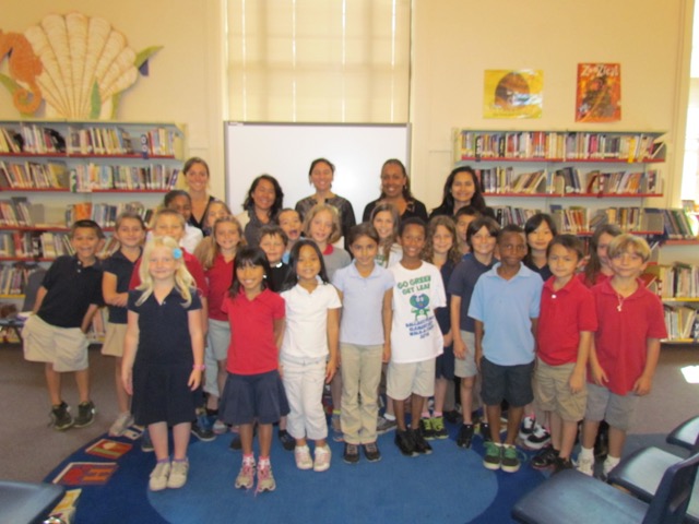 Here they are with garden club members Tona Bell (second from left, back row), and Heather Ferrill (third from left, back row).