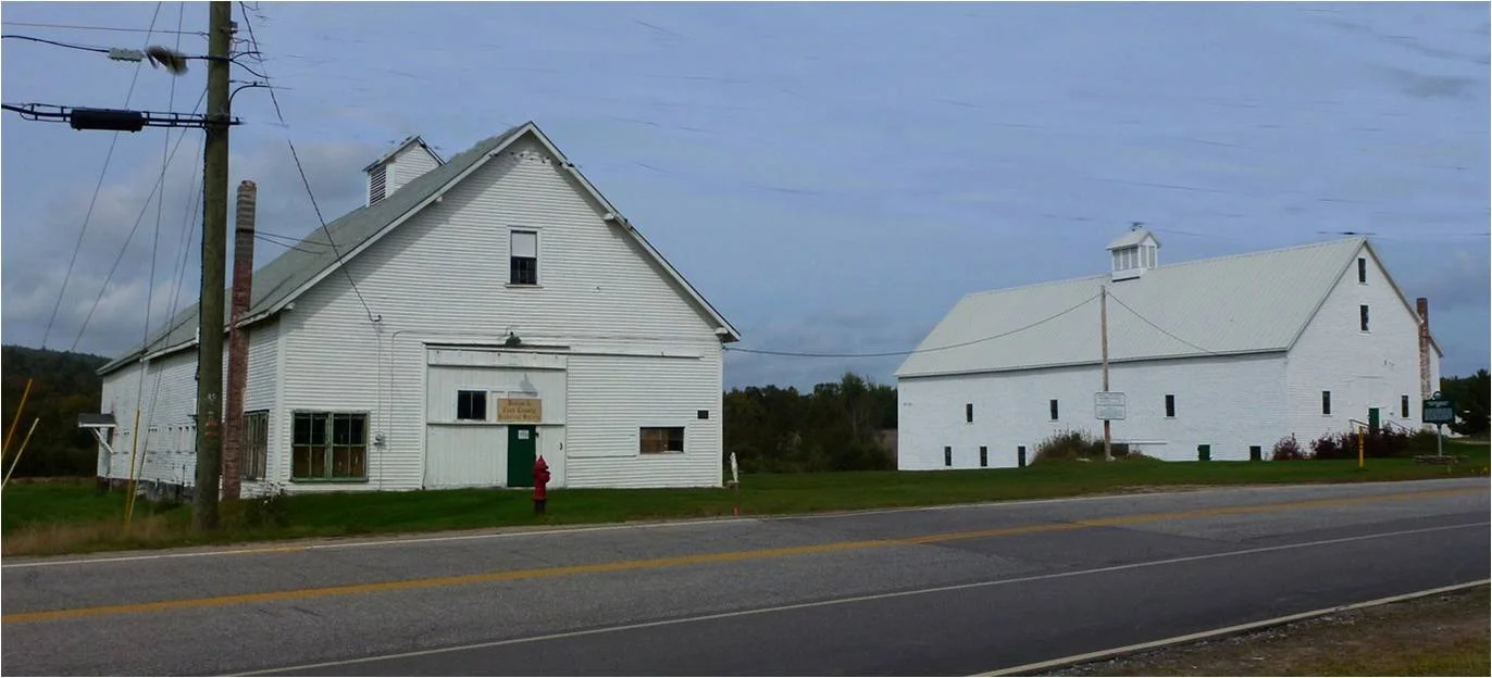 The Historical Society owns and is completing the rehabilitation of these two barns located north of downtown. The barns are the last of what remains of Brown Company Logging, and one of the buildings has connections to a Brown family member’s efforts to introduce Arabian horses as a superior breed for the Calvary. (Photo courtesy of Berlin & Coos County Historical Society.)