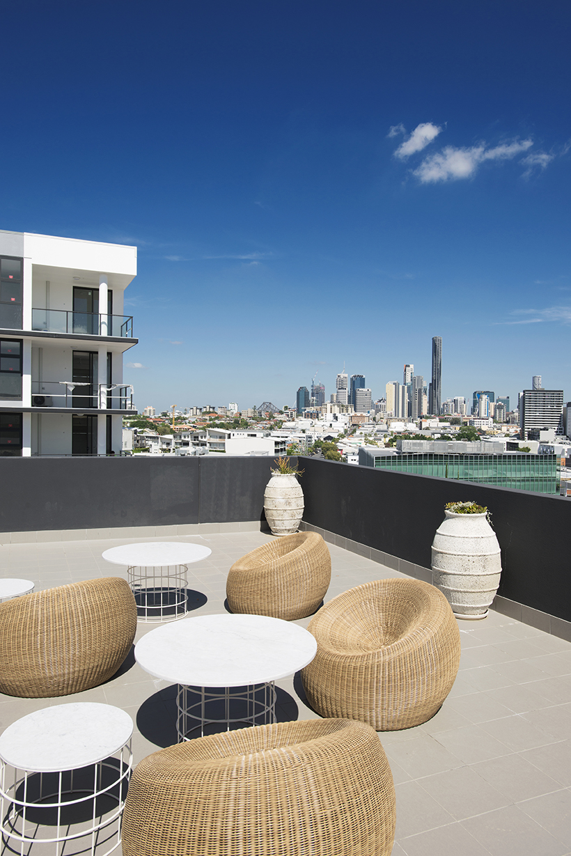 Enjoy the city views views from the roof deck