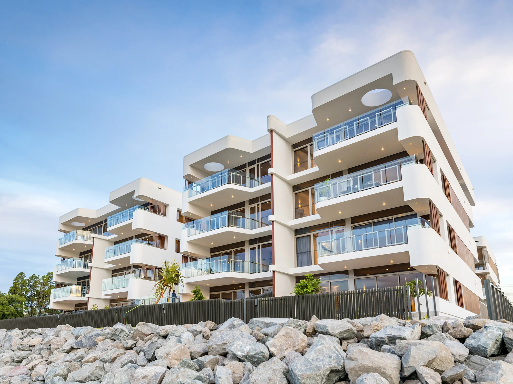 Waterfront living with your own private marina berth.