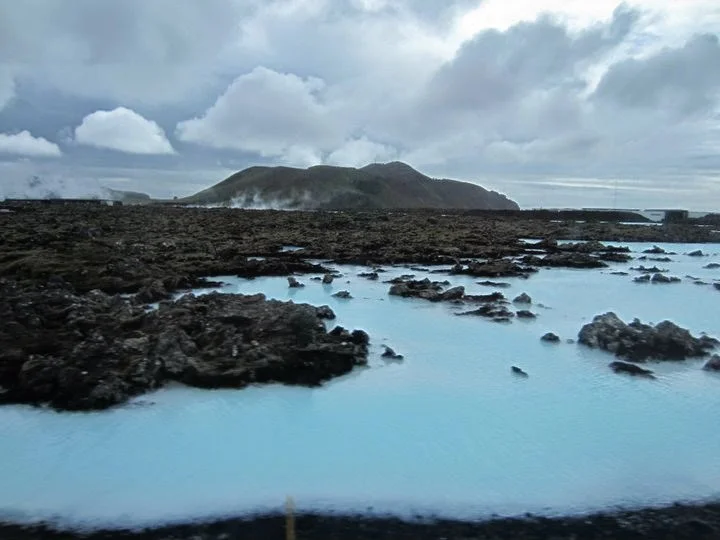 An unedited photo that I took of the "blue lagoon" in Iceland. You can swim in the warm water and cover your body in the silicone-based mud.