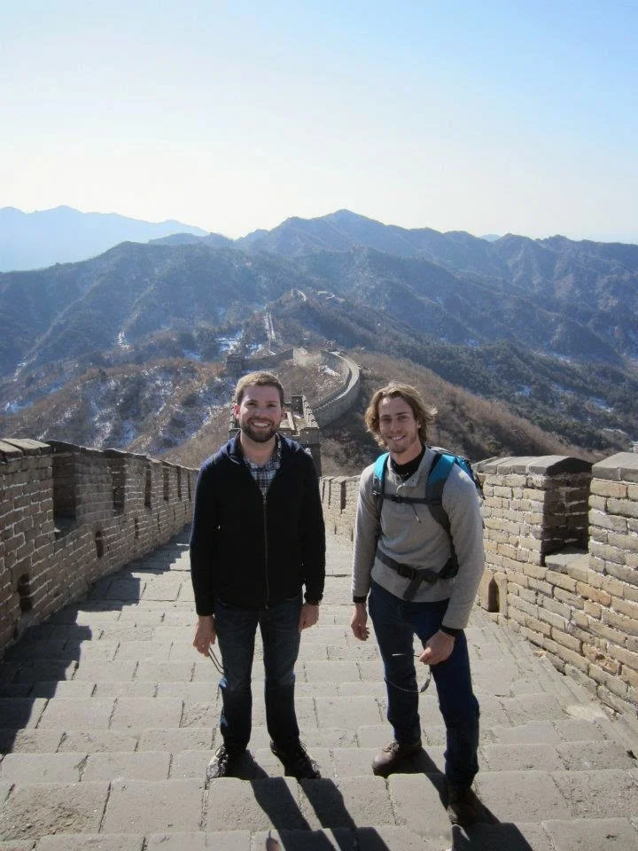 My brother and I on the Great Wall of China in 2012