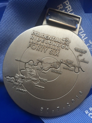 RideLondon 46 finishers' medal (Photo: © 2016 Rob Crane)