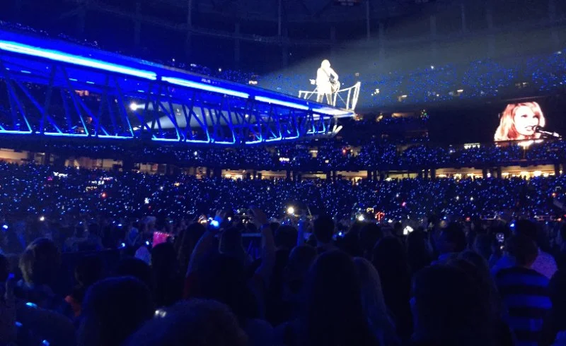"Normally, there is only 1 front row to a concert, one 2nd row, one 3rd row. Taylor wanted to give as many people as possible a front row experience." Andrea Swift