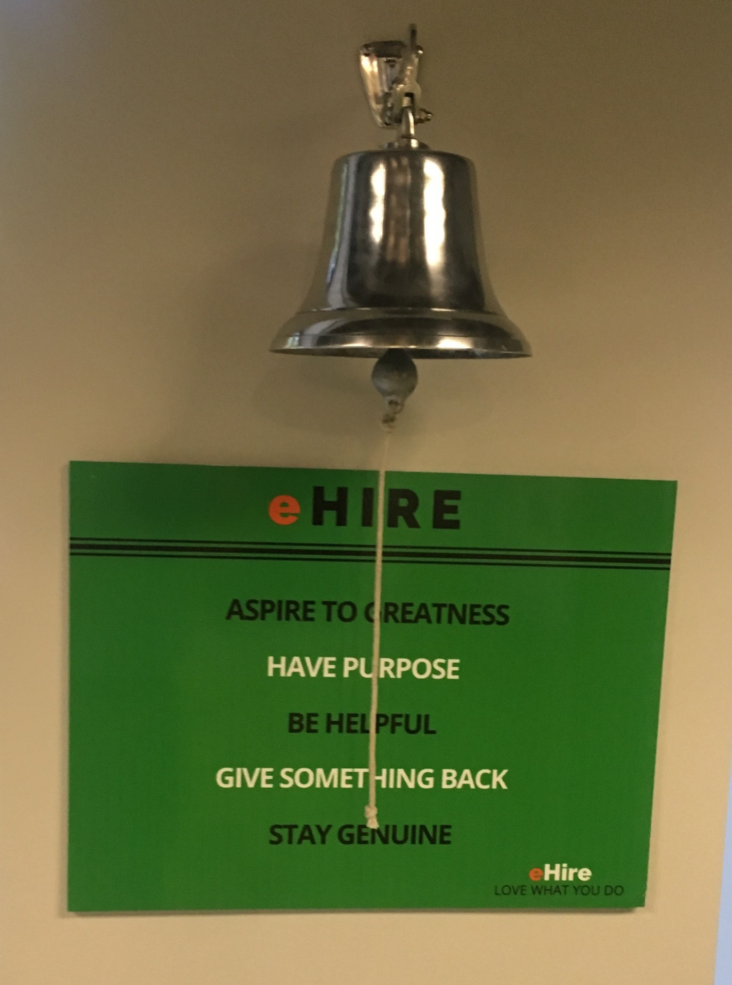 eHire celebrates sales successes, and immediately transitions to humility.
