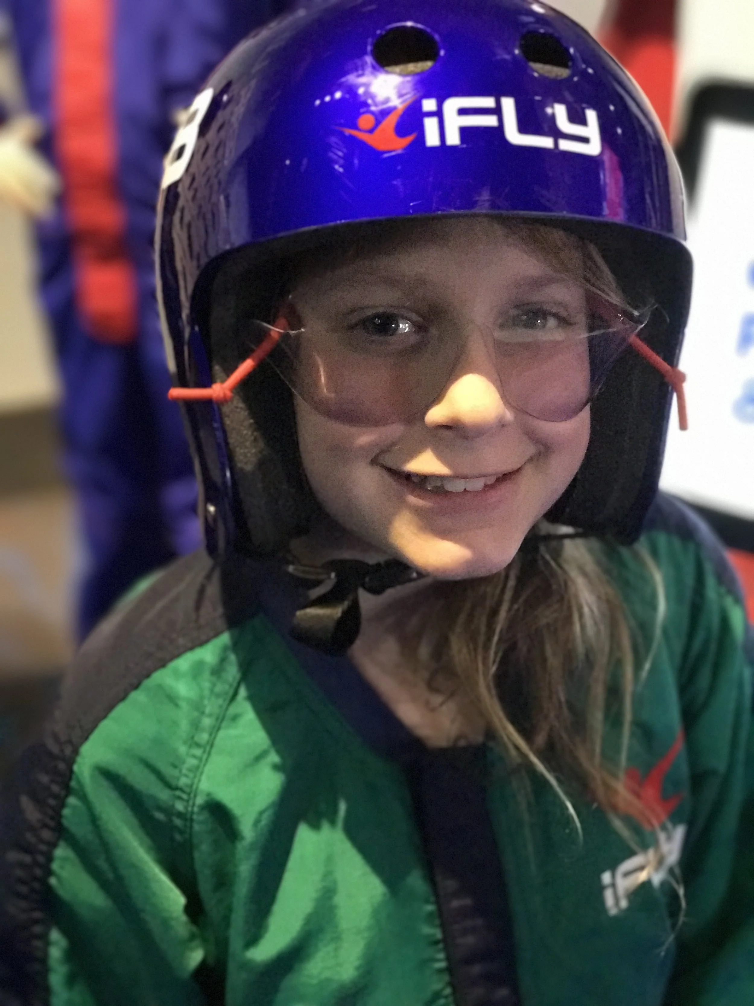 Lucy found a smile prior to taking flight