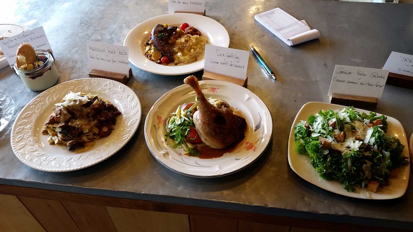 Mariposa Farms Menu of the Day