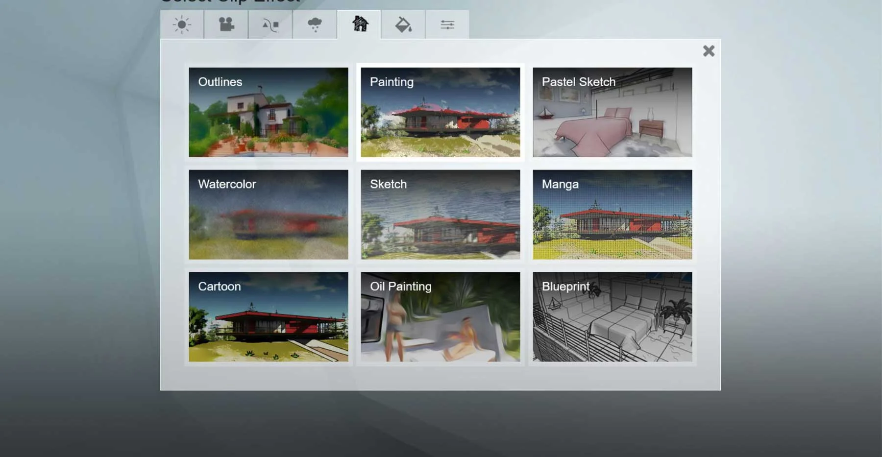 Other Lumion sketch render options