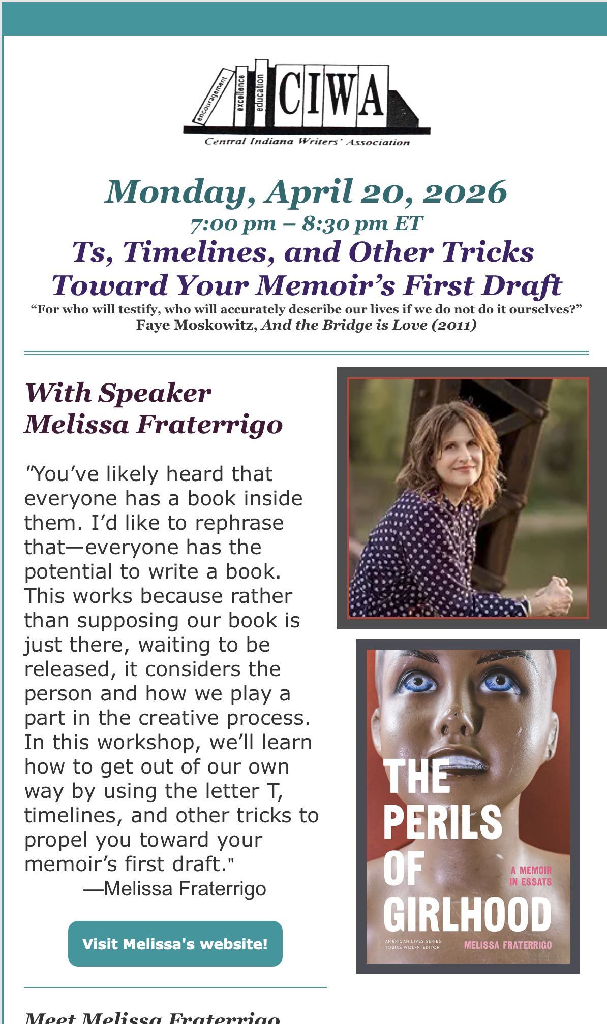 Central Indiana Writers' Association