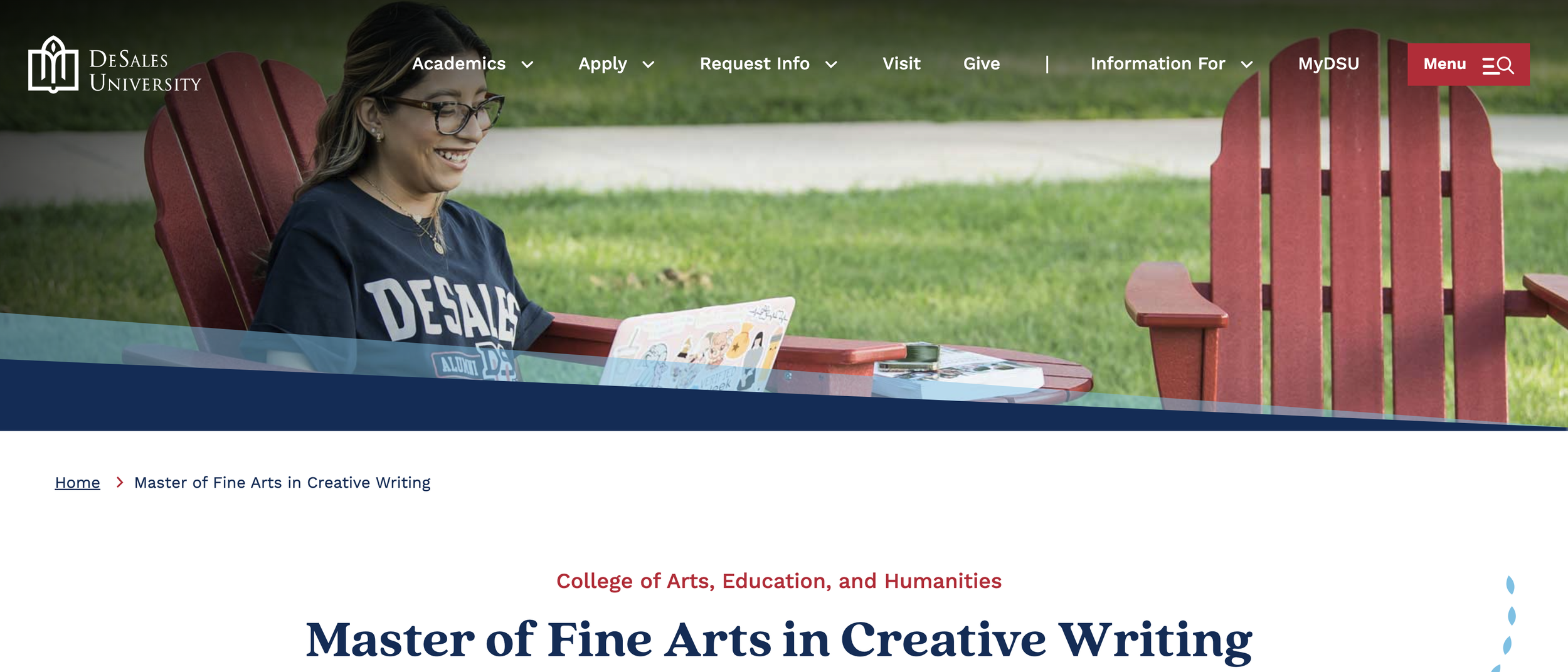 DeSales University MFA Guest Lecture