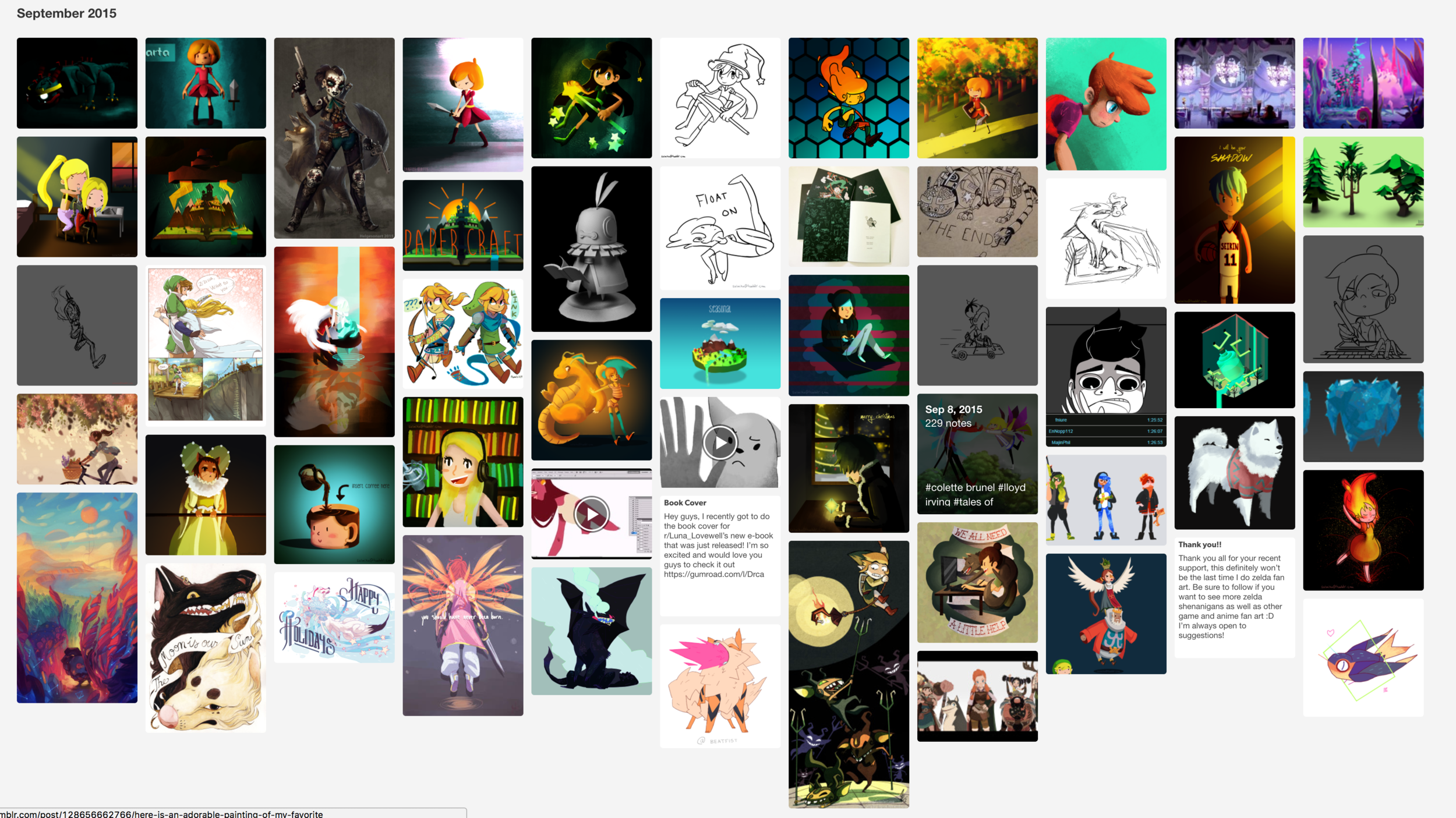 Sample from my daily doodles in September 2015