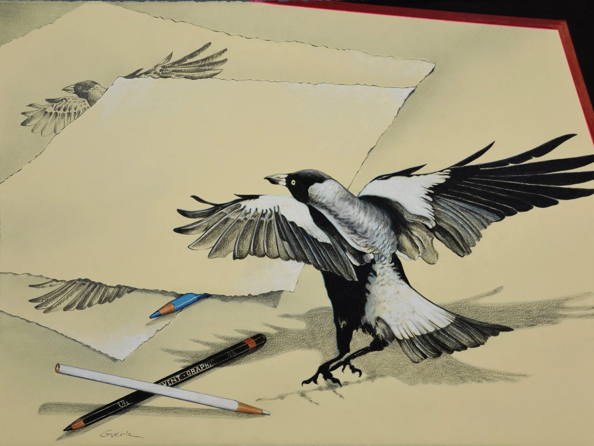 Magpie Landing Blue by Charles Guerin