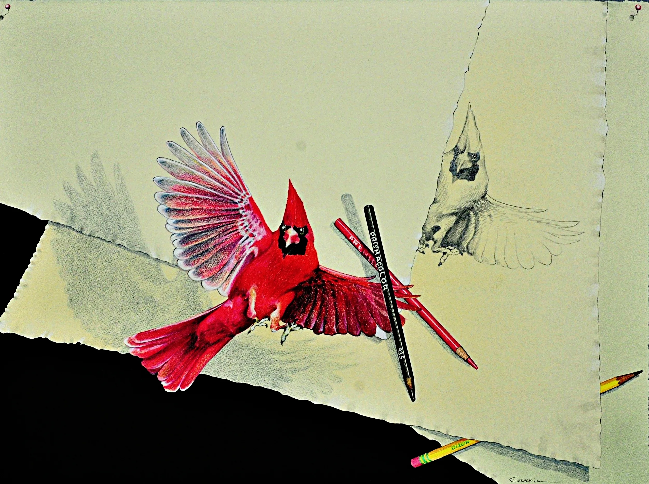 Cardinal Approaching by Charles Guerin