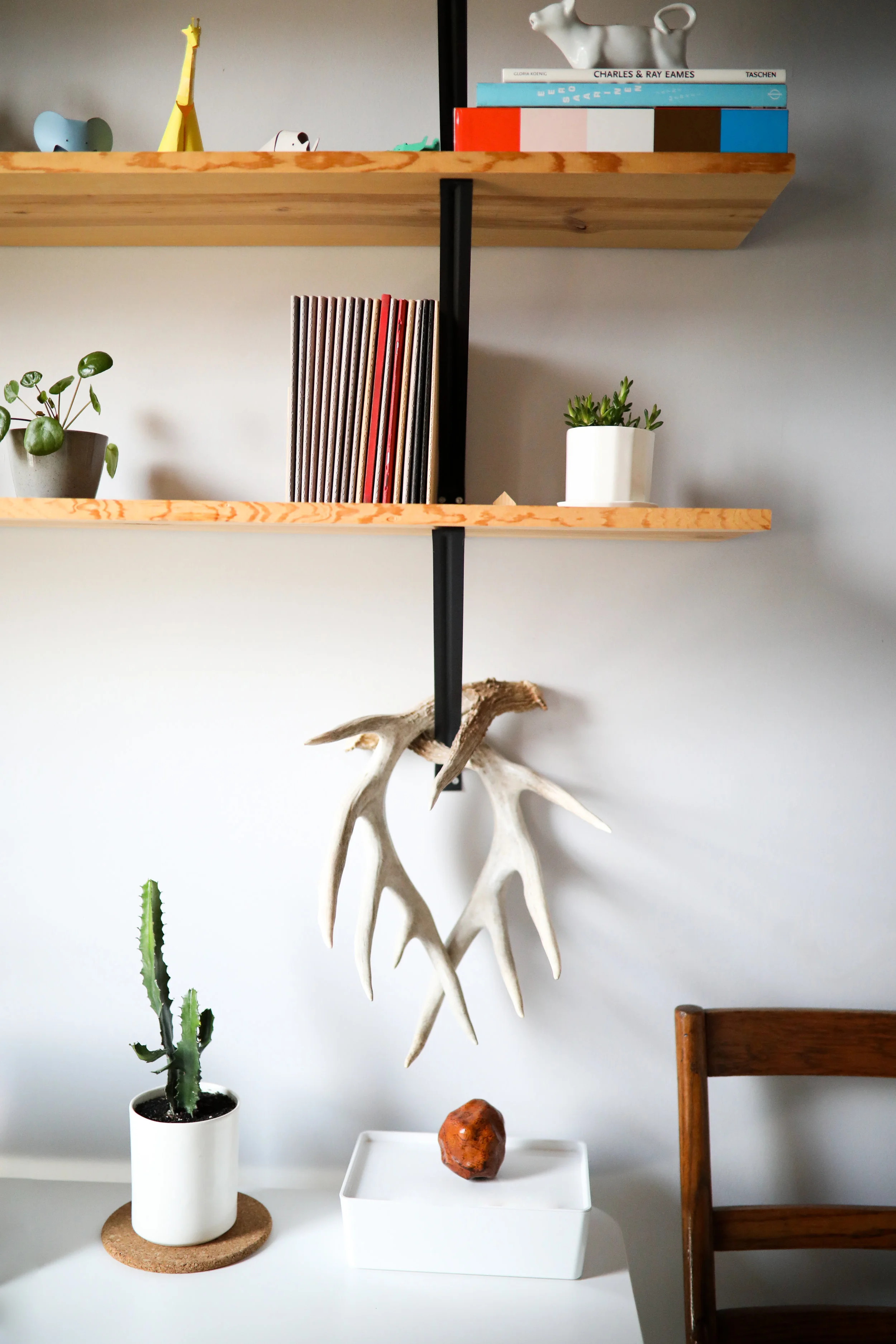 CONVIVIAL - Medium Minimal Vase + 3" Riveted Planter