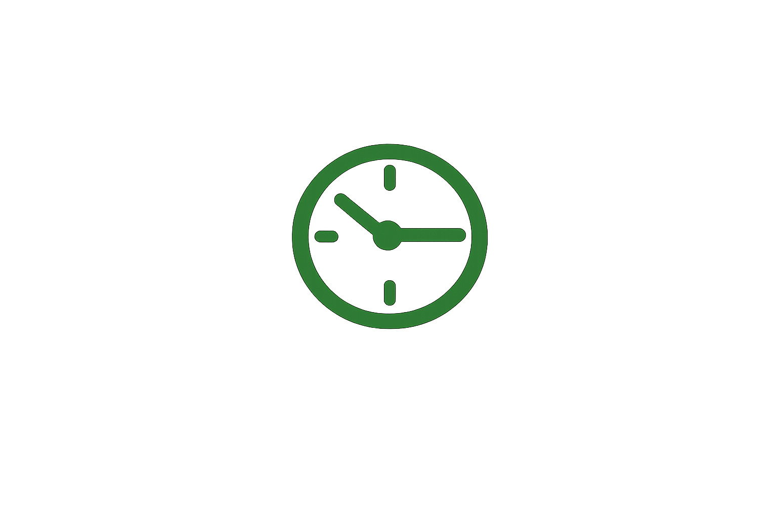 Digital clock displaying 8:15