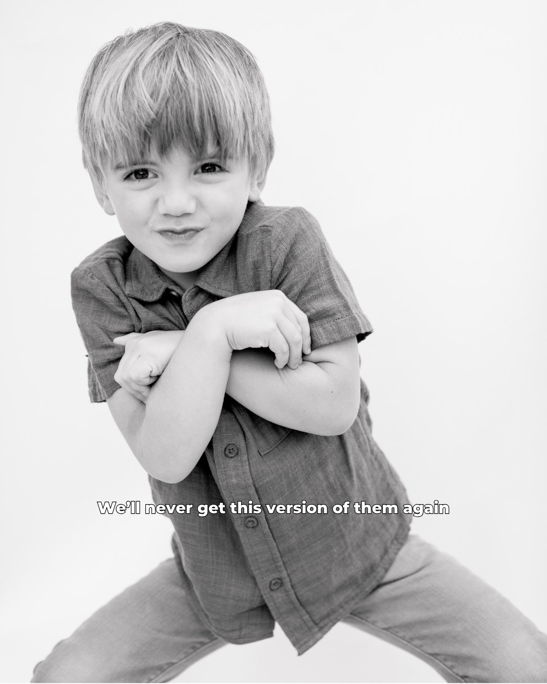 One thing I've learned as a mom is that my kids are constantly changing. Those darn memories on my phone remind me how much they've grown. The only thing I regret is the years we didn't have family photos. Yes, even as a photographer, I'm guilty of i