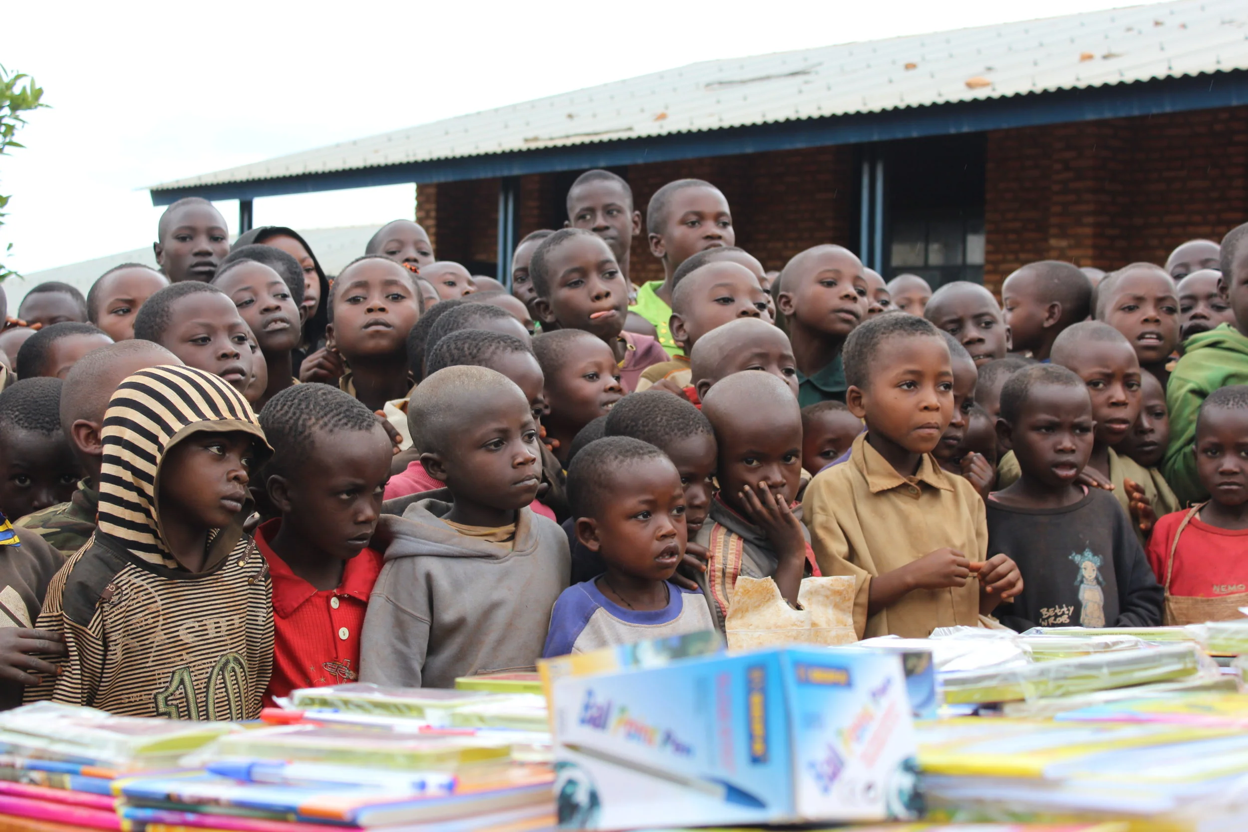 Students from Ecofo Nzove, a primary school in the Ngozi province.
