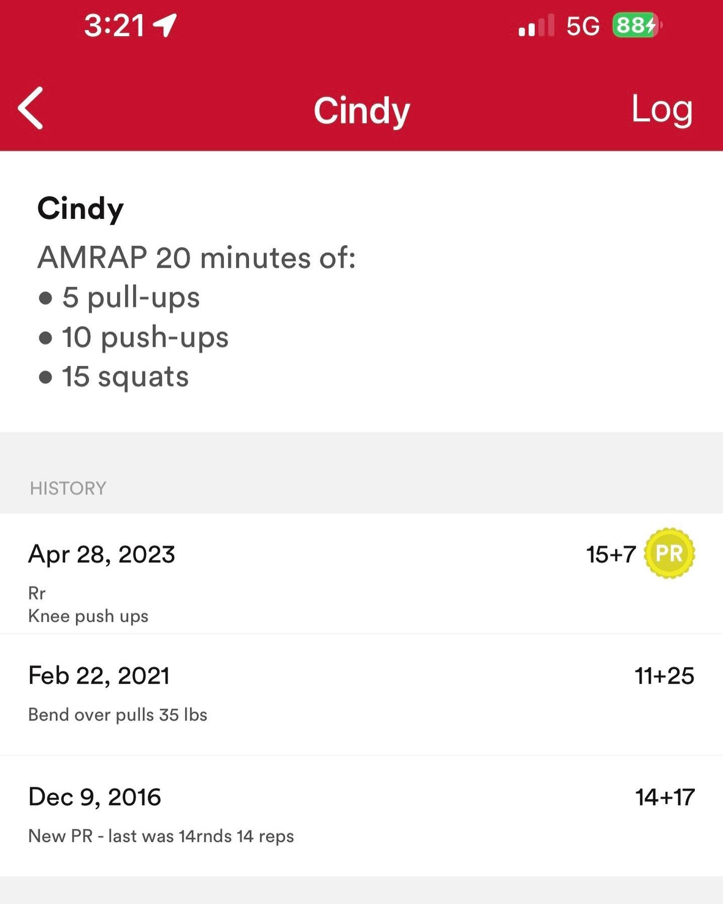 It is not often that, as you get into your 70&rsquo;s that you can improve on results from your younger self.  It is also not often that you get rewarded with coachie cartwheels!  Both  of these events made my whole week.  #cindywod #halefitness #hal