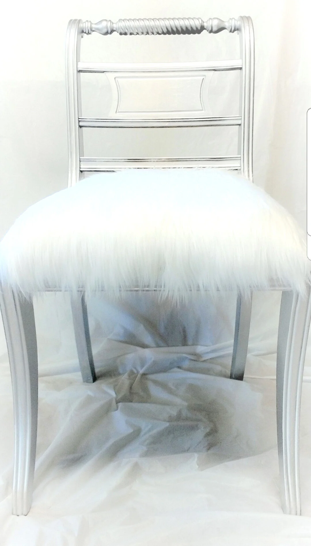  Francine Fur Faux Chair - SOLD / REPLICA CAN BE MADE 