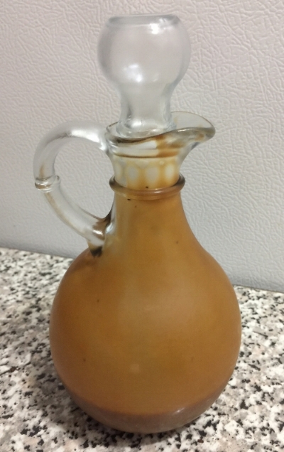 I'm almost as in love with this cute little bottle I found at Homegoods as I am with this dressing. As you can see, I loved it so much it's almost gone! 