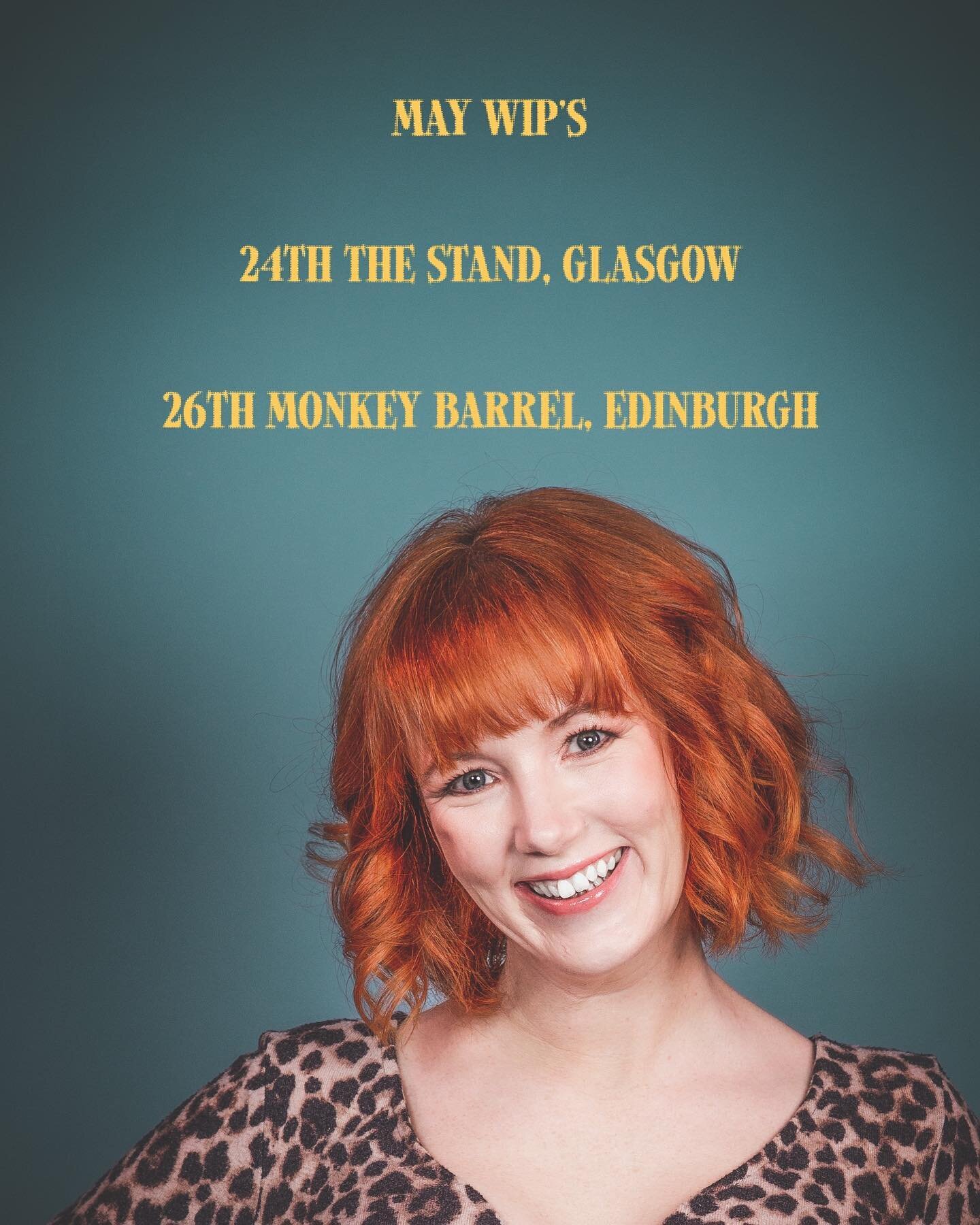 Couple of work in progress shows at the end of the month @thestandglasgow with @liamwithnail and @monkey.barrel.comedy the show is coming together and I&rsquo;m loving performing it. Ticket links for both shows in my bio. 

Really excited about the s