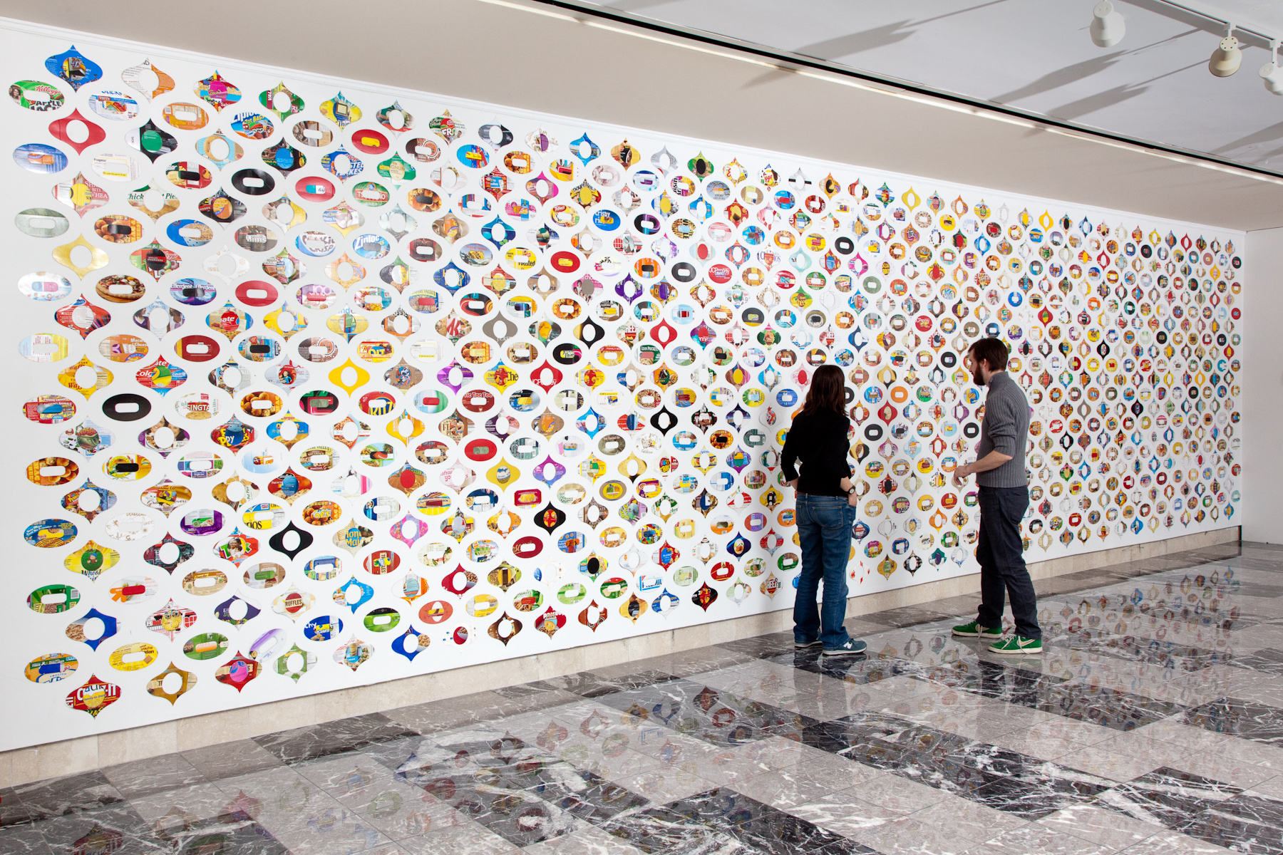 Dreck Groove Reclaimed cardboard Installation view