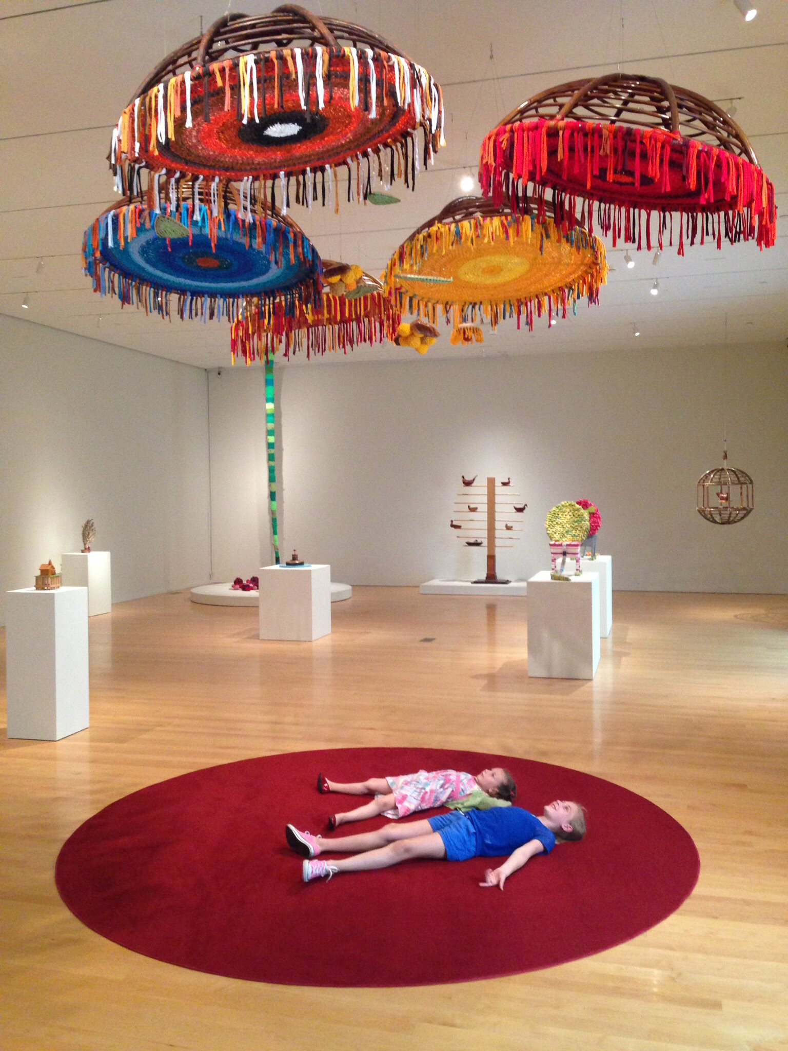   From Seeds To Seeds  Installation view Reclaimed wood and textiles Philadelphia Museum of Art 2015 
