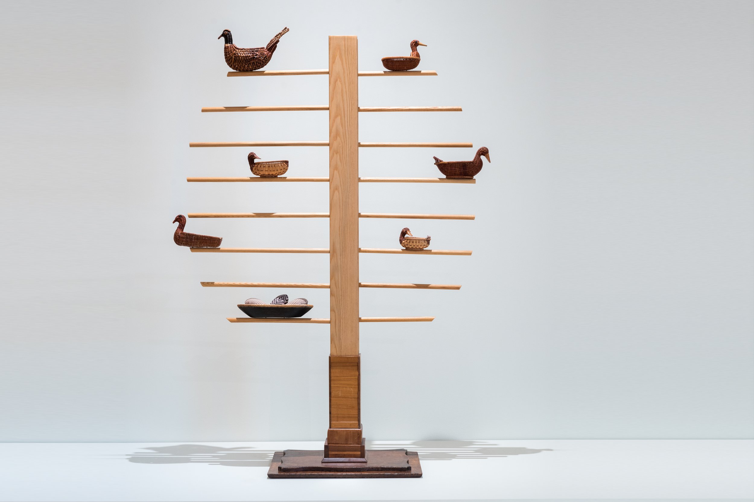  Tree Of Life Reclaimed wood, wicker and fabric 75” x 56” x 19” Philadelphia Museum of Art 2015 