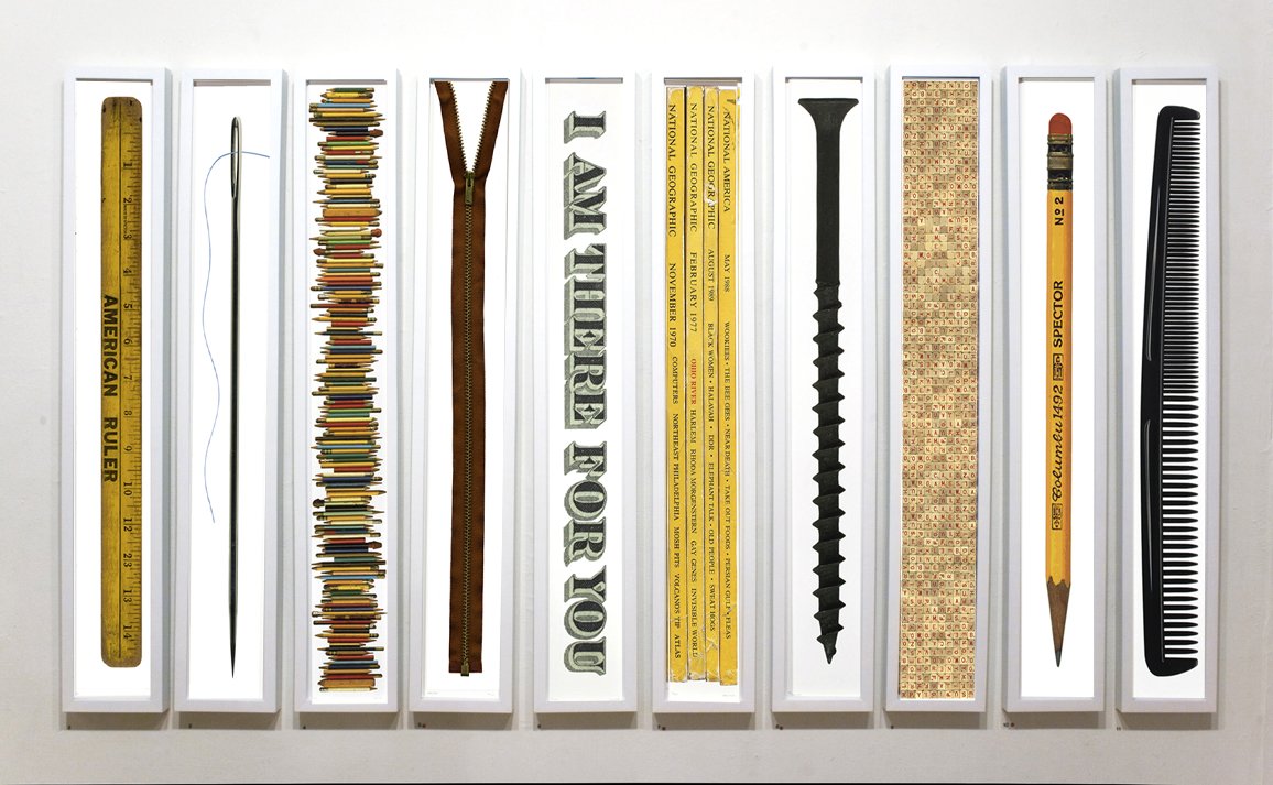   Five And A Half By Forty  Pigment prints 5.5 x 40” each From the exhibition,  White Knuckles  2008 