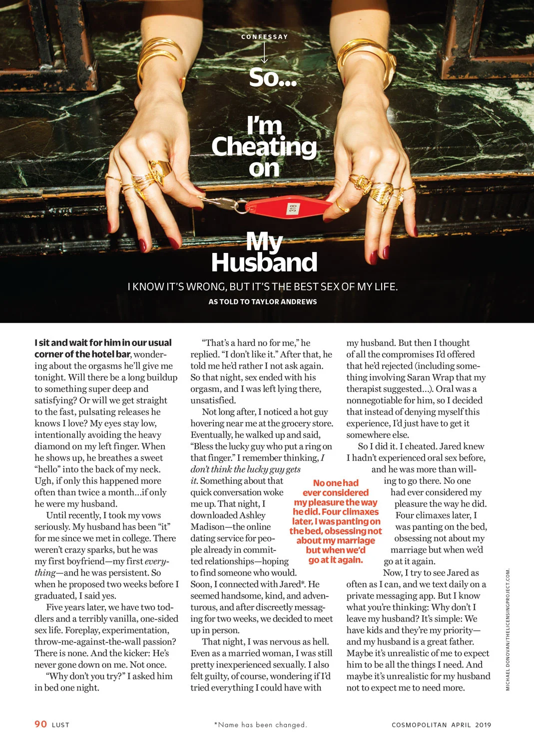Cheating // Cosmopolitan