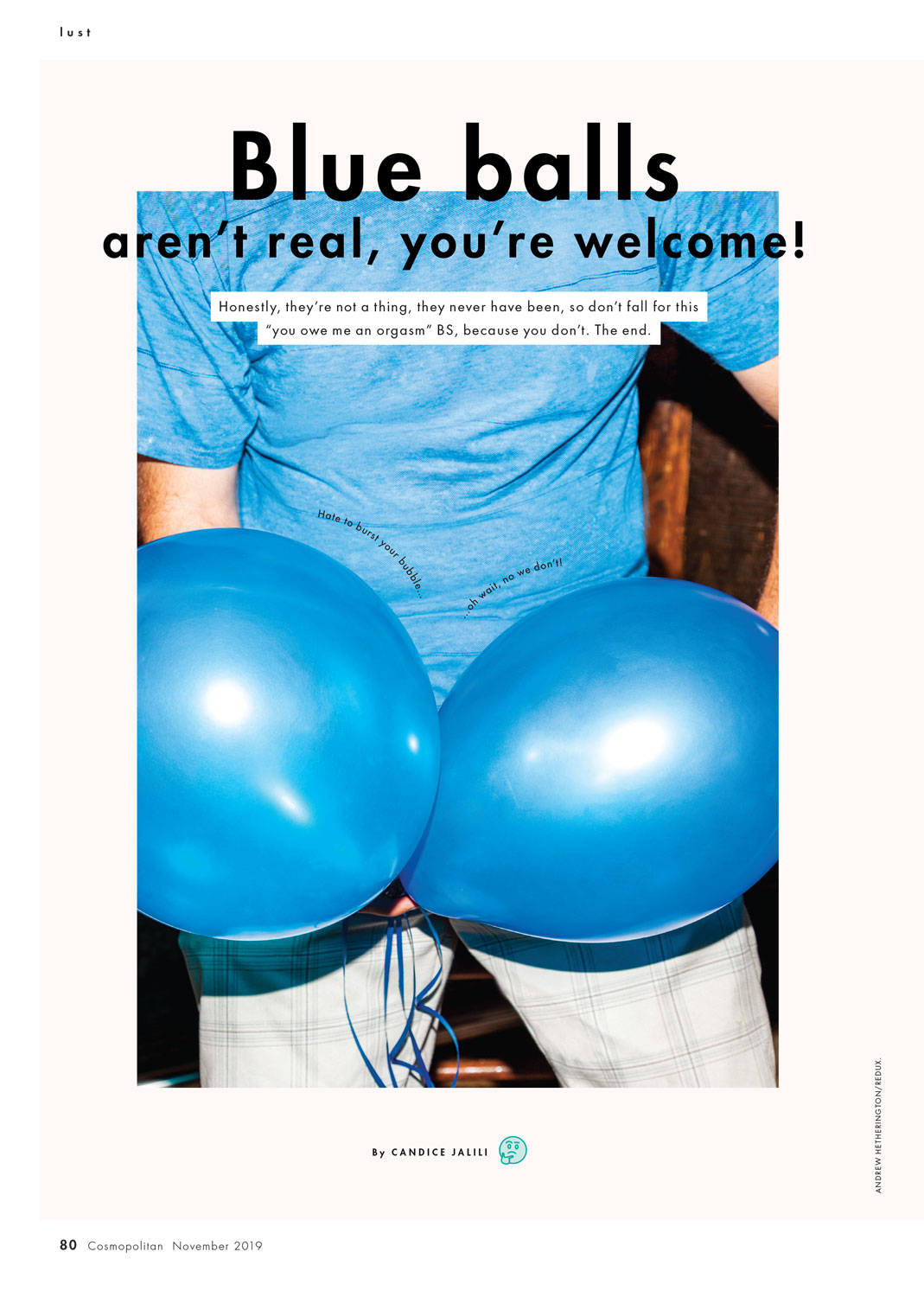 Blue Balls // Cosmopolitan