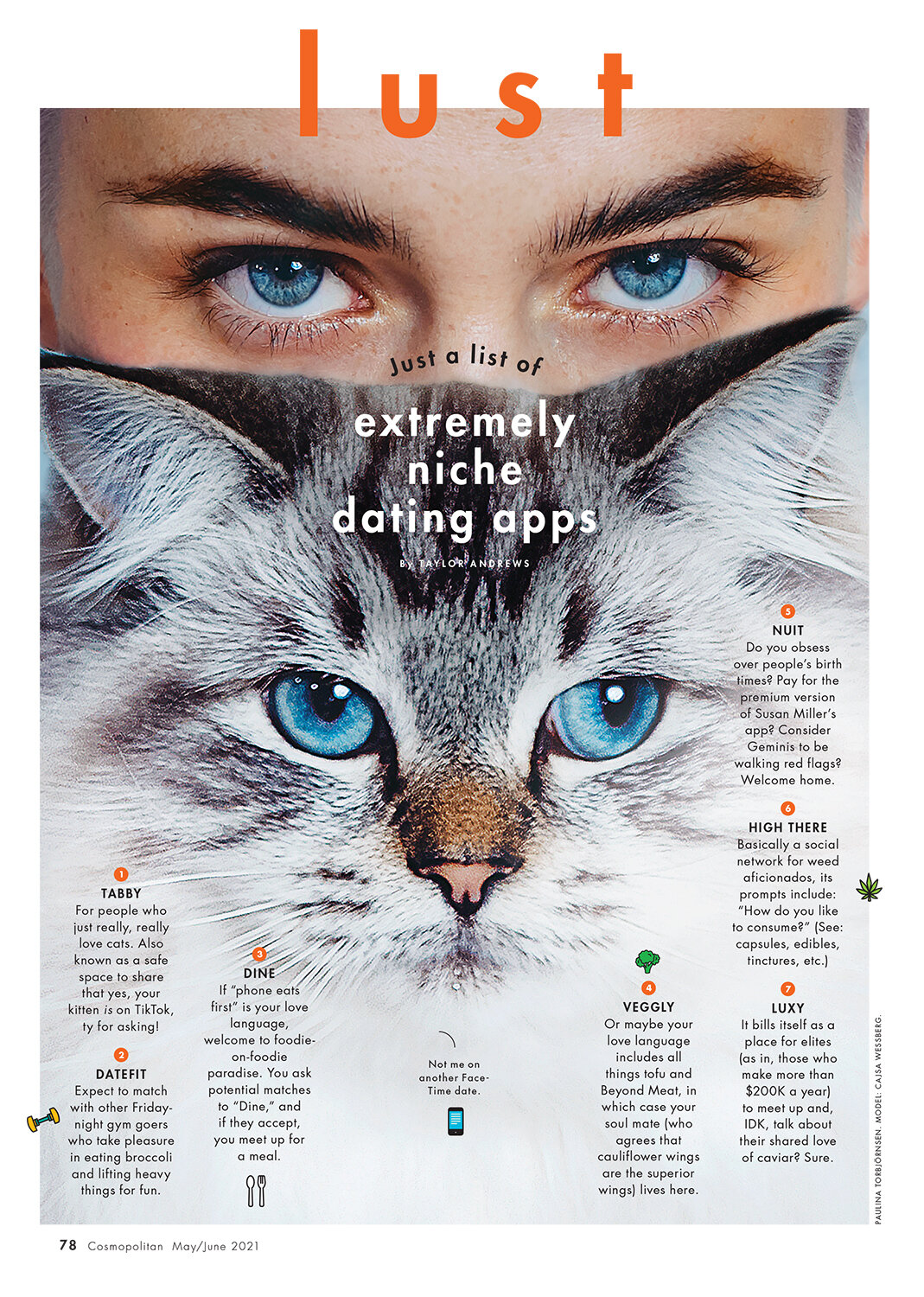 Cat Dating App // Cosmopolitan