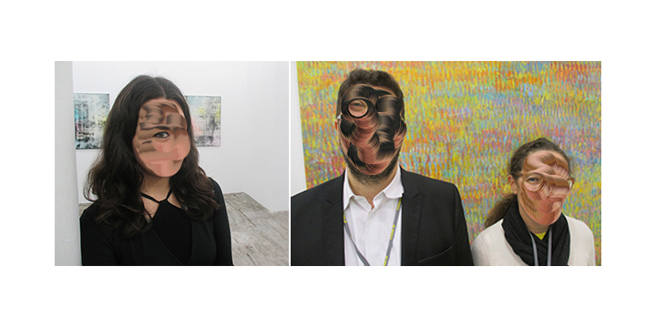 Left-Artist Donna Huanca. Right- Dealers Philippe and Frédérique Valentin_01.jpg