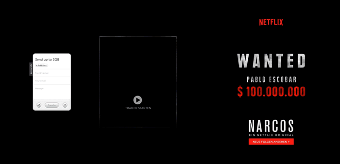 Wetransfer.com Homepage Takeover.