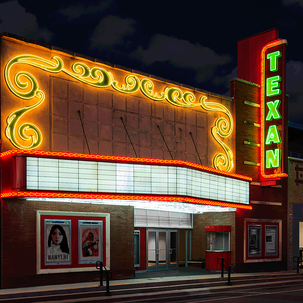 Texan Marquee (Before & After)