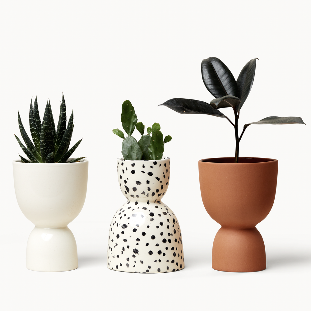 Speckled Stacked Planters — Franca