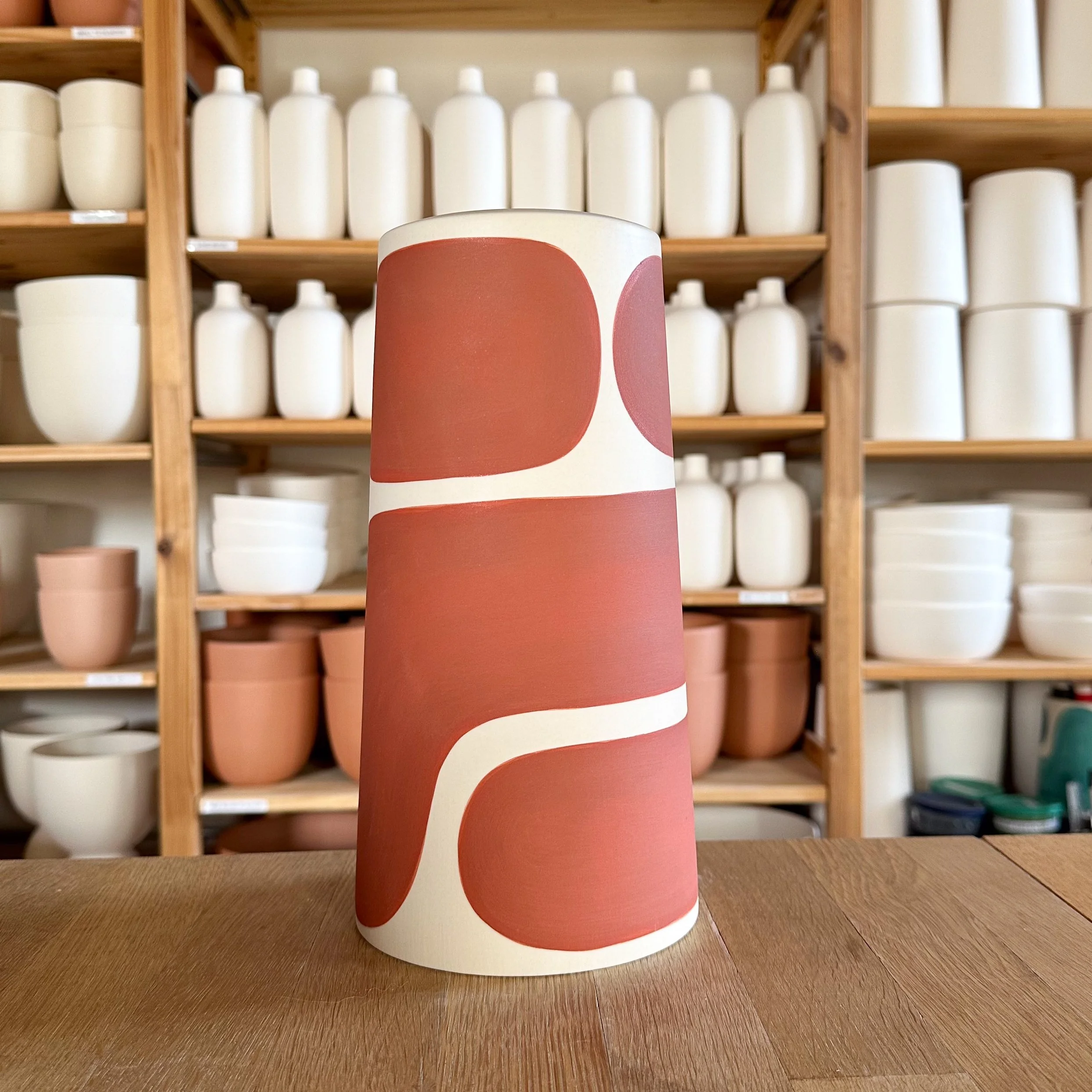 Seconds - Large Pillar Vase - Canyon Color Block