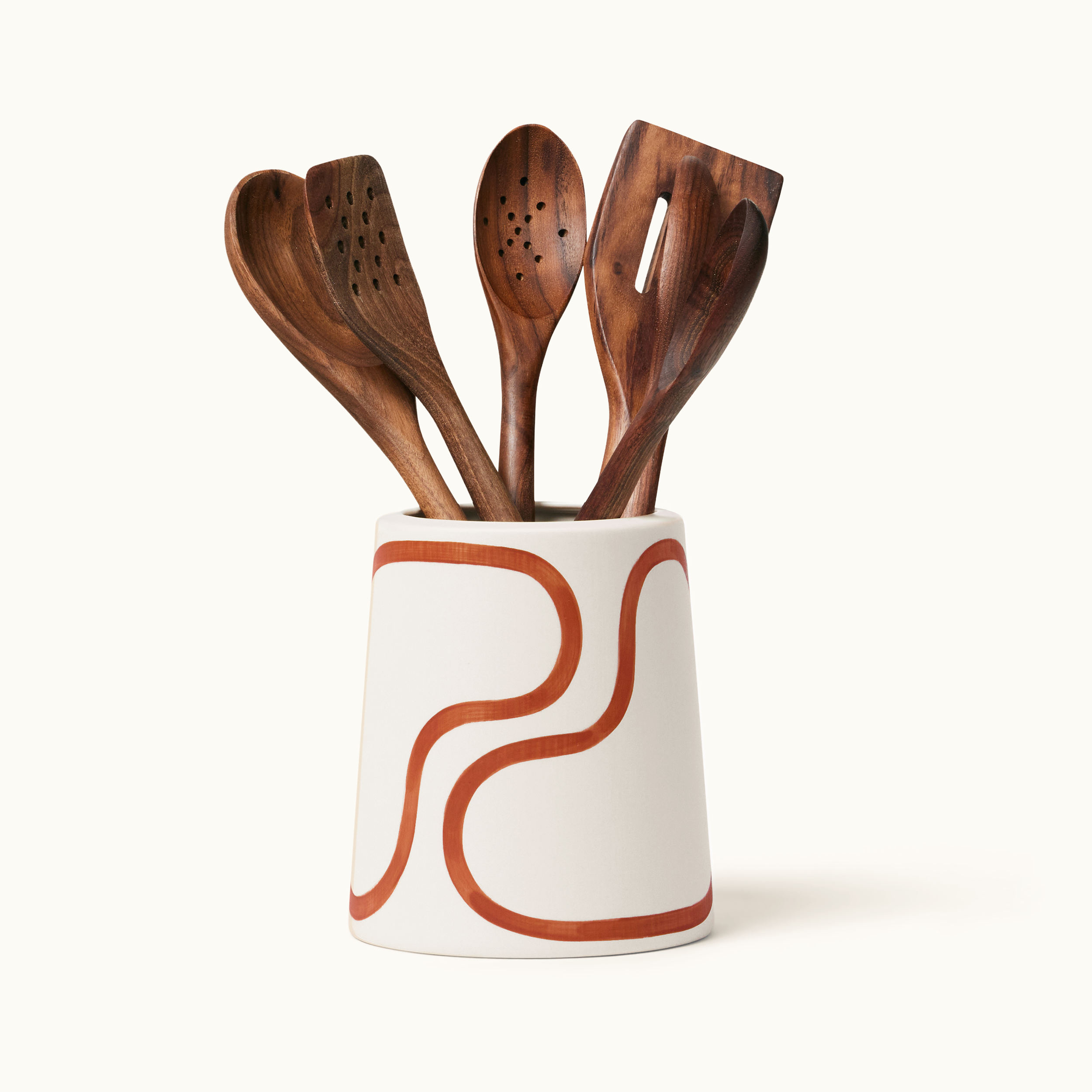 Utensil Crock - Canyon Outline