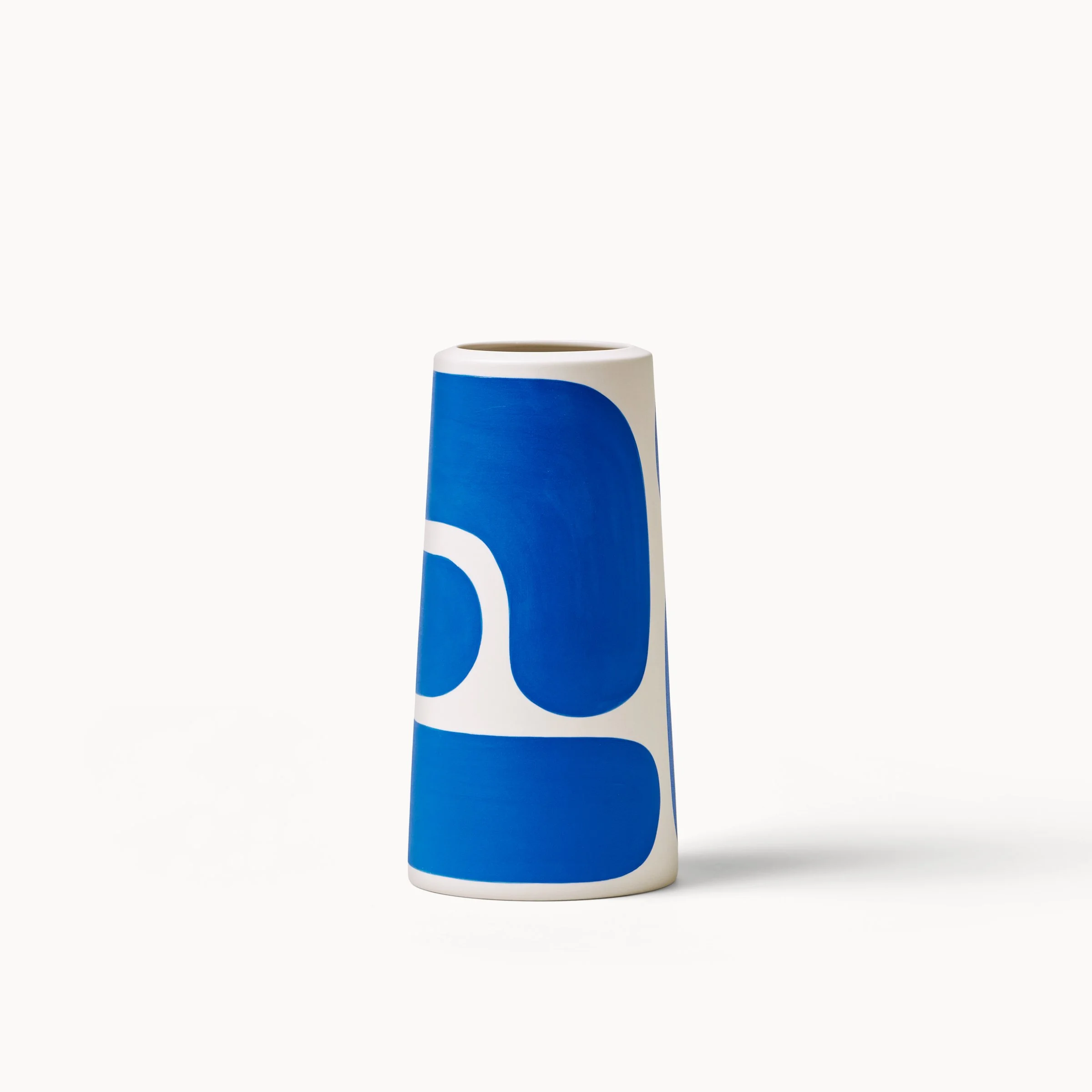 Cobalt Color Block Pillar Vase — Franca NYC