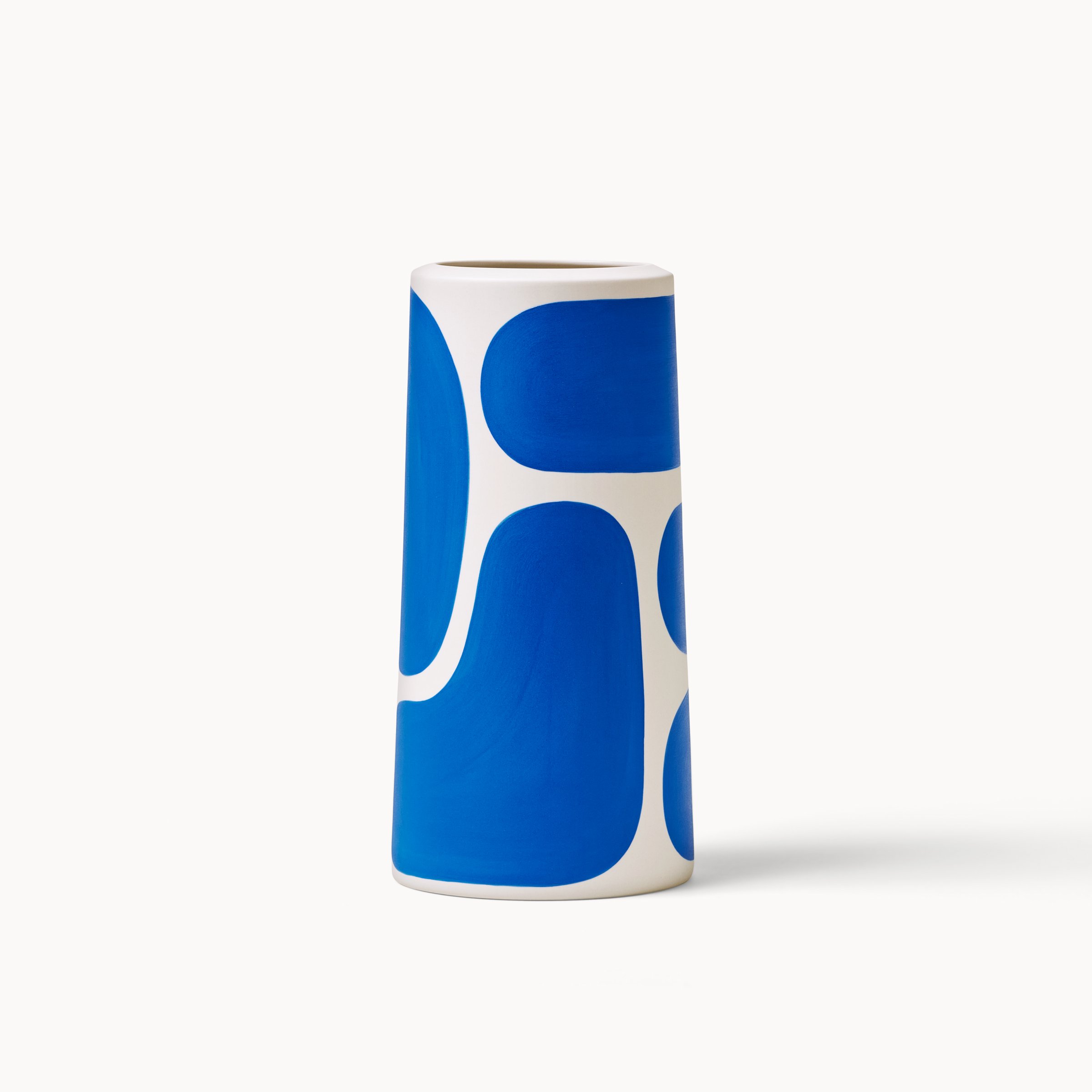 Cobalt Color Block Pillar Vase — Franca NYC