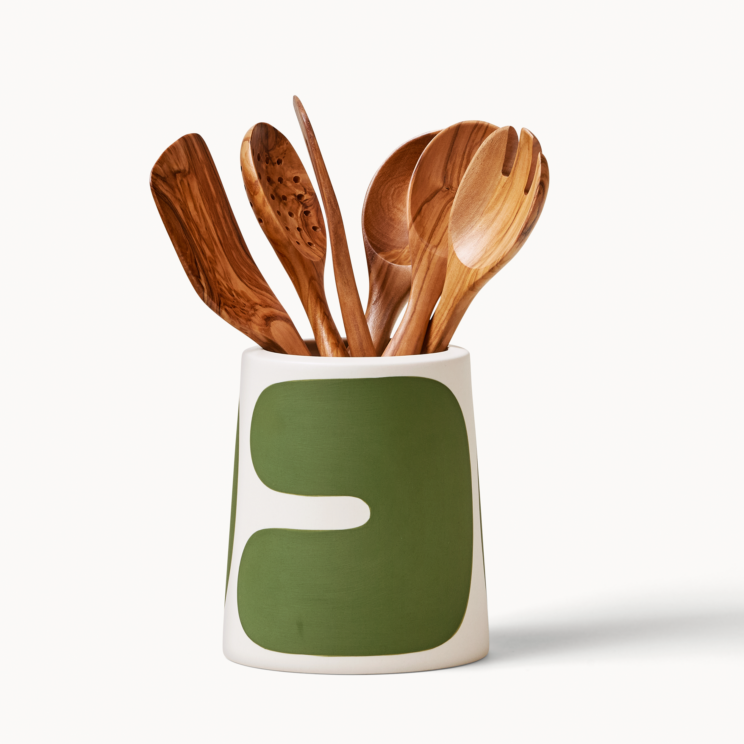 Utensil Crock - Meadow Color Block