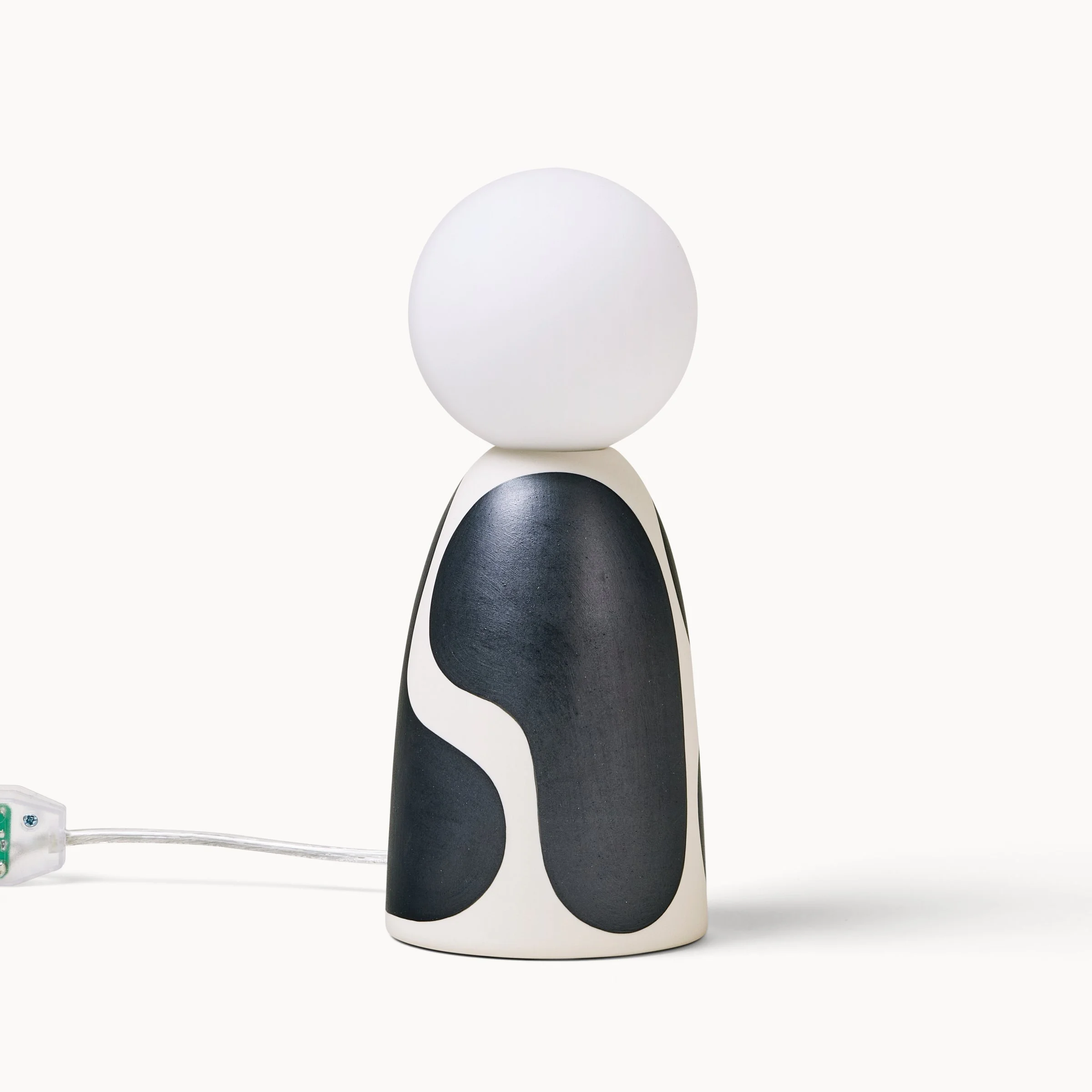 Black Color Block Dune Lamps — Franca NYC
