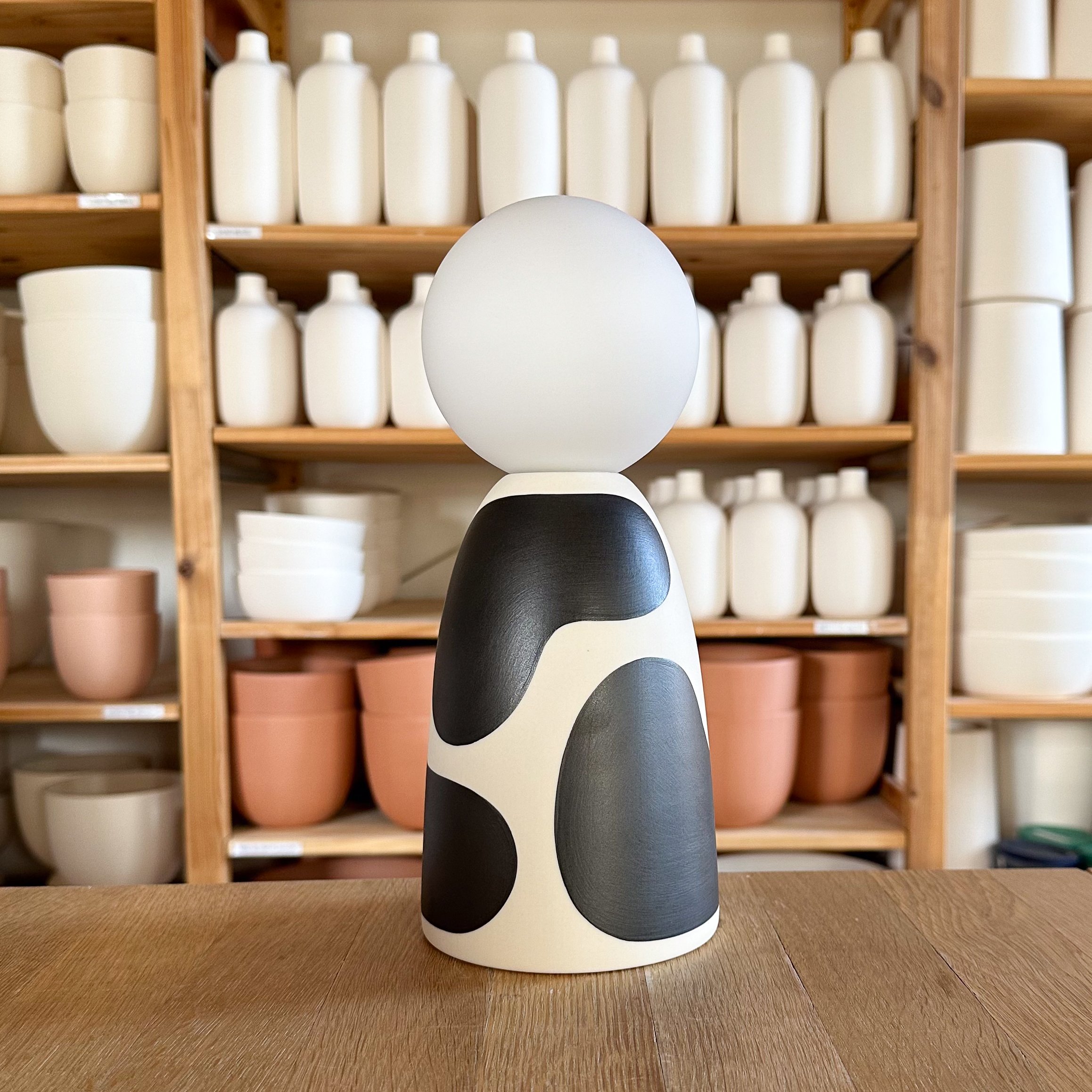 Seconds - Dune Tall Table Lamp - Black Color Block