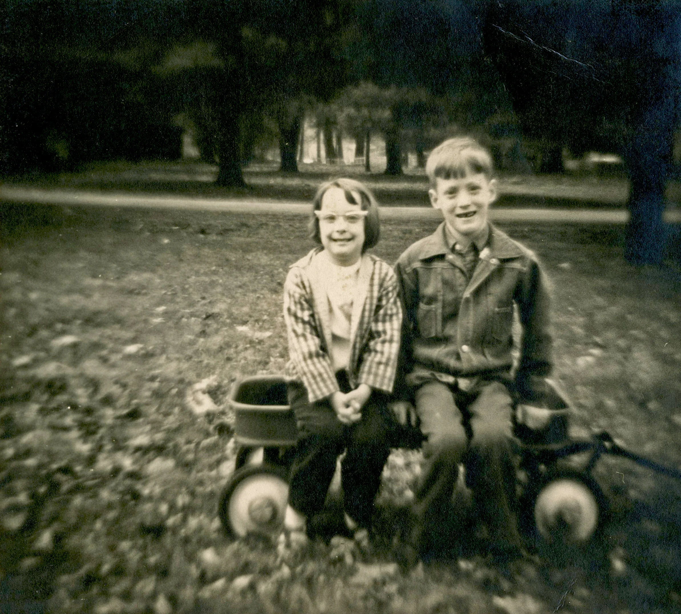 “Timmy & Tammy.” 120 film shot with Rosko camera. 1968.