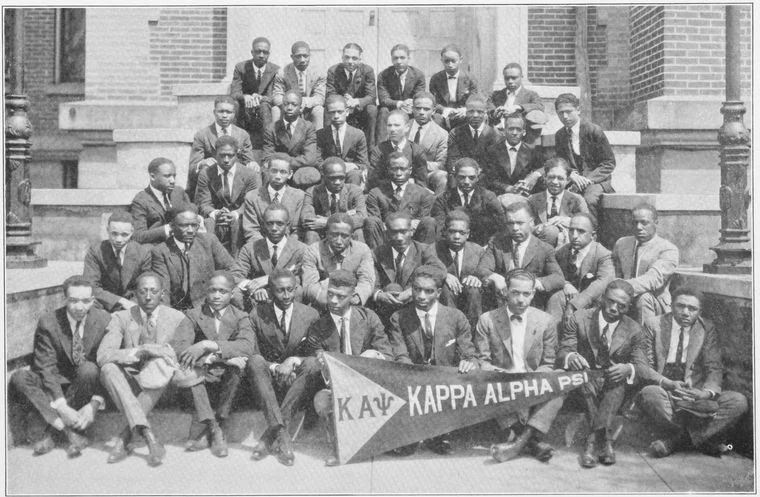 The Delta Chapter of Kappa Alpha Psi Fraternity, Incorporated at Wilberforce University, Ohio (1915).